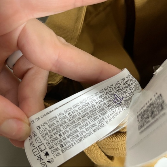 FOREVER 21 Paperbag Waist Tie Camel Pants Sz XL - Picture 6 of 6